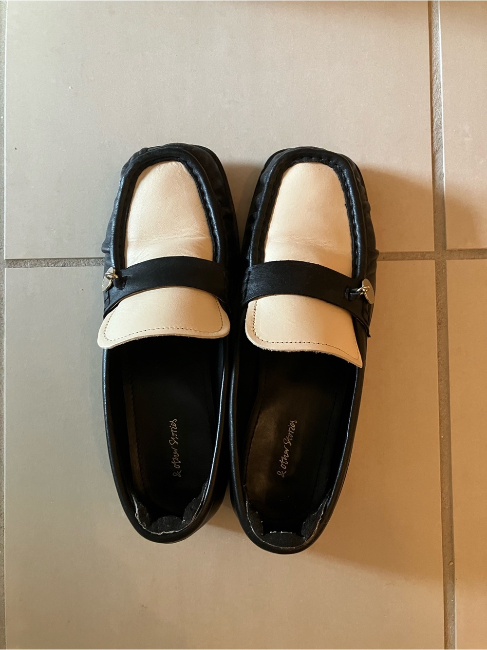 &Other stories leather loafers